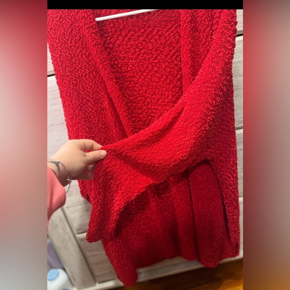 Maurices Vibrant Red Women's Cardigan - Picture 2 of 4